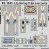 Eduard FE1093 1/48 Lightning F.2A seatbelts STEEL (AIRF)