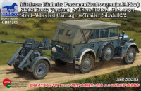 Bronco CB35209 "Хорьх" Kfz 12 / 2,8 см spzb41 w/trailer 1/35