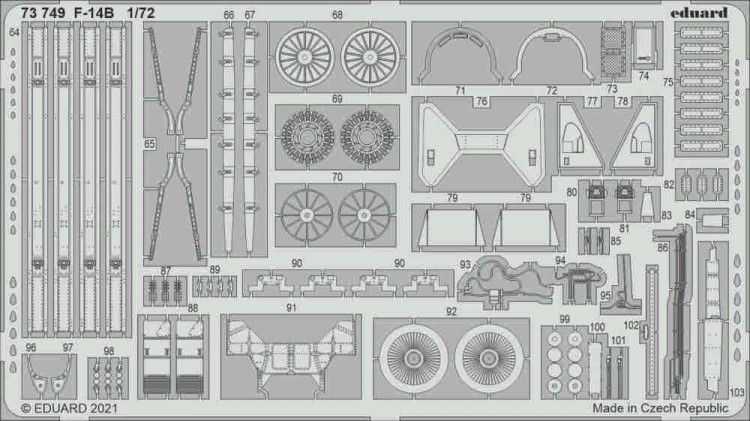 Eduard 73749 SET F-14B (G.W.H.) SET