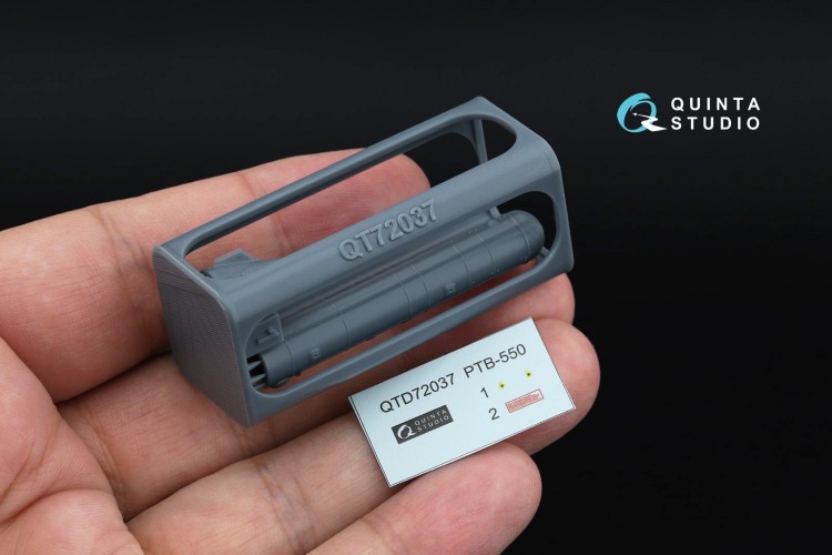 Quinta studio QT72037 Подвесной топливный бак ПТБ-550 для Ка-52 (для всех моделей) 1/72