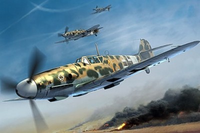 Trumpeter 02295 Самолет Messerschmitt Bf 109G-2/Trop 1/32