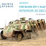 Quinta studio QD48293 Sd.Kfz 251/1 Ausf.D (Tamiya) 3D Декаль интерьера кабины 1/48