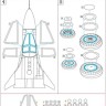 Metallic Details MDM4819 Sukhoi Su-34 Masks (designed to be used with Kitty Hawk Models kits) 1/48