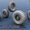 ЭВМ RS35167 ГАЗ-66 колеса с шиной К-58 на широком трехсоставным диске (14 шпилек) Звезда 1/35