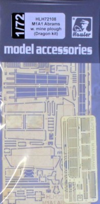 Hauler HLH72108 M1A1 Abrams w/ mine plough - PE set (DRAG) 1/72