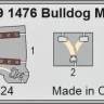 Eduard FE1476 Bulldog Mk.II seatbelts STEEL (AIRF) 1/48