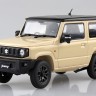 Aoshima 65976 SUZUKI JB64 Jimny 2018 Chiffon Ivory Metallic, SNAP KIT (сборка без клея) 1/24