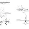 Miniwing Plastic MINI356 MQ-9 NASA, bagged plastic kit with (3D-Printed) resin POD. 1/144