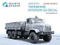 Quinta studio QDS-35161 КрАЗ-6322 (HobbyBoss) (малая версия) 1/35