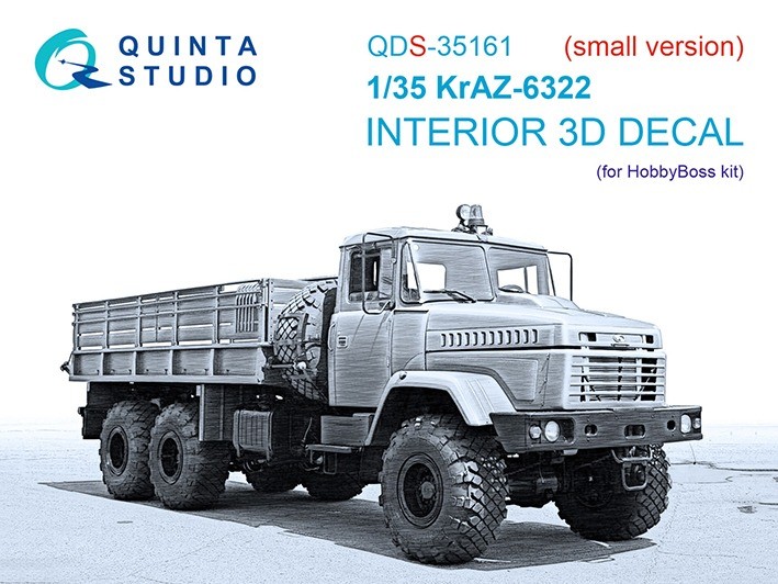 Quinta studio QDS-35161 КрАЗ-6322 (HobbyBoss) (малая версия) 1/35