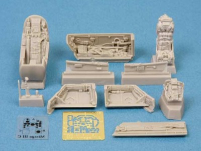 Sbs Model 48014 Mirage III Detail set (cockpit/wheel bays) 1/48