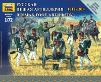 Звезда 6809 Русская пешая артиллерия 1812-1814 1/72