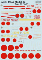 Print Scale 72-232 Aichi D3A2 Model 22 1/72