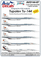 Avia Decals AVD144-07 Туполев Ту-144 1/144
