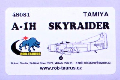 Rob Taurus 48081 Vacu Canopy A-1H Skyraider (TAM) 1/48