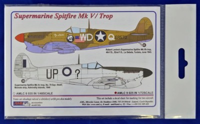 AML AMLC72025 Декали Spitfire Mk.V/Trop (2 versions) 1/72