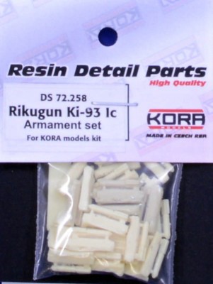 Kora Model KORDS72.258 Rikugun Ki-93 Ic Armament set (KORA) 1/72