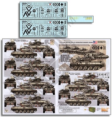 Echelon FD D356272 3-73 AAR M551A1 TTSs IN OPERATION DESERT STORM 3-73 Airborne Armor Regiment Sheridans during Operation Desert Storm 1/35