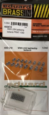 Eduard 653010 BRASSIN WWII USN battleship bollards PRINT 1/350