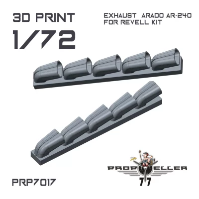 77 Propeller 77PRP-7017 Arado Ar-240 exhaust type 1 (REV) 1/72