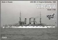 Combrig 70458 USS BB-13 Virginia Battleship, 1906 1/700