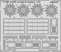 Eduard 73860 SET B-24D cockpit&engines (AIRF) 1/72