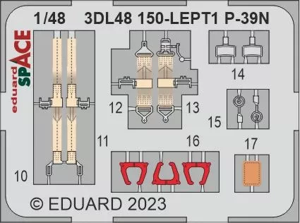 Eduard 3DL48150 P-39N SPACE (EDU) 1/48