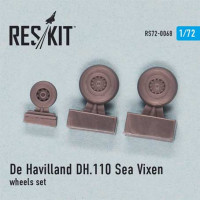 Reskit RS72-0068 DH.110 Sea Vixen wheels set ((CYBERH,MPM) 1/72