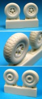 Barracuda Studios BCR32009 Supermarine Spitfire Mk.V Z-Block 5-Slot Main wheels (designed to be used with Hasegawa and Hobby Boss kits) 1/32