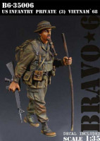 Bravo6 35006 U.S. Infantry Private (3), Vietnam '68 1/35