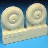 Barracuda Studios BCR72249 Bristol Beaufighter Mk.X Late Wheels - Treaded (designed to be used with Airfix kits) 1/72