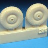 Barracuda Studios BCR72249 Bristol Beaufighter Mk.X Late Wheels - Treaded (designed to be used with Airfix kits) 1/72
