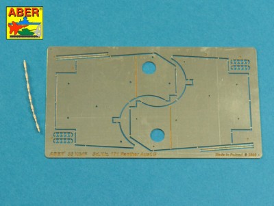 Aber 35A131 Pz.Kpfw.V Ausf.G Panther turret Anti-Aircraft additional Armour (designed to be used with Airfix, Dragon and Tamiya kits) 1/35