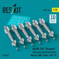 Reskit 32463 AASM-250 'Hammer' thermally protected bombs 1/32