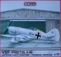Kora Model 72202 VEF Irbitis I-16 Fighter in Foreign Service 1/72