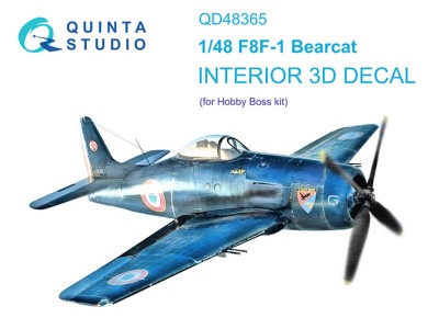 Quinta Studio QD48365 F8F-1 Bearcat (Hobby Boss) 1/48