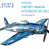 Quinta Studio QD48365 F8F-1 Bearcat (Hobby Boss) 3D Декаль интерьера кабины 1/48