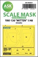 Art Scale 200-M48031 Yakovlev Yak-130 "Mitten" canopy frame paint masks (inside and outside) 1/48