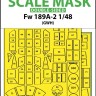 Art Scale 200-M48134 Focke-Wulf Fw-189A-2 wheels and canopy frame paint mask (inside and outside) 1/48