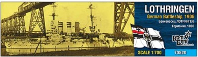 Combrig 70520 German Lothringen Battleship, 1906 1/700