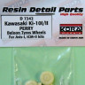 Kora Model D7242 Wheels for Ki-10 I/II PERRY (ballon tyres) 1/72