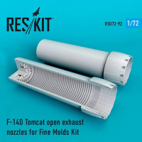 Reskit RSU72-0092 F-14D Tomcat open exh. nozzles (FMOLDS) 1/72
