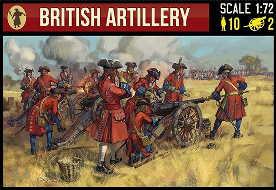 Strelets STR24372 British Artillery. War of the Spanish Succession 1/72