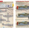 Print Scale 72505 Republic P-47C/P-47D Thunderbolt Razorback Robert S. Jonson 1/72