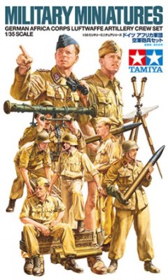 Tamiya 35343 German Africa Corps Artillery Crew Set 1/35