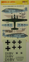 Kora Model DEC7276 Siebel Si-204A (Luftwaffe) Part I. декали декали 1/72