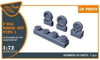 Clear Prop CPA72163 F-86A wheel set - type 1 (CP) 1/72