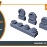 Clear Prop CPA72163 F-86A wheel set - type 1 (CP) 1/72