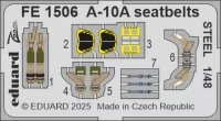 Eduard FE1506 A-10A seatbelts STEEL (G.W.H.) 1/48