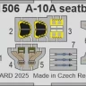 Eduard FE1506 A-10A seatbelts STEEL (G.W.H.) 1/48